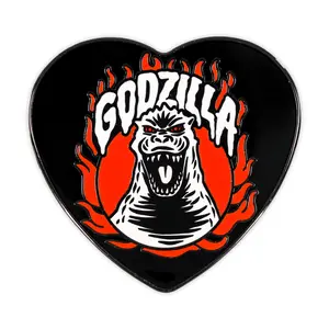 Godzilla Heart-Shaped Enamel Pin