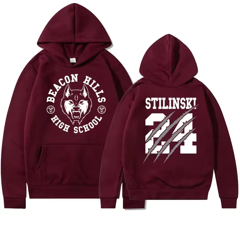 Teen Wolf Hoodie, Stiles Stilinski 24, MCCALL 11, Hale 00, DUNBAR 09 Hoodie