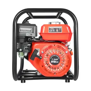 Heavy Duty 7.5HP 212cc Gasoline Water Pump 2 Inch 26m³/h 30m Head 7m Suction 3.6L Tank 5h Runtime Portable for Farm Irrigation Garden Watering Drainage