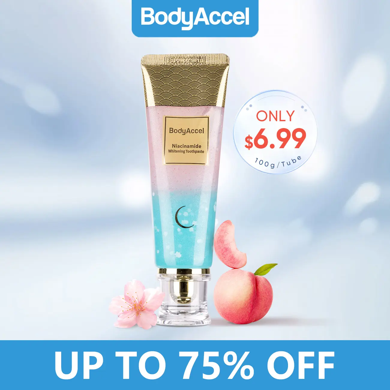 【BodyAccel】Triple Whitening Niacinamide Whitening Toothpaste Mint Oral -Z #backtoschool