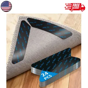24Pcs Rug Gripper, Premium Non-Slip Carpet Tape