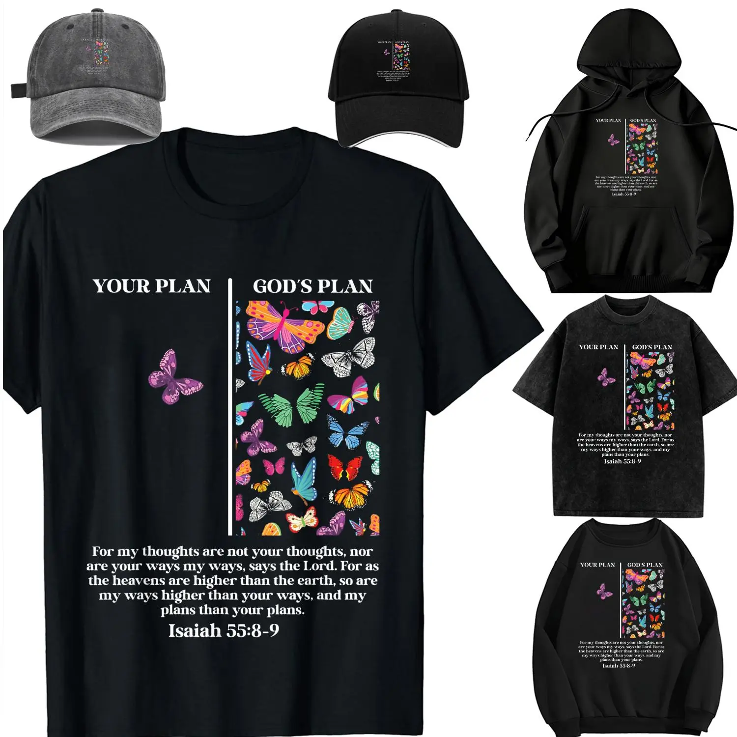 Women's 100% Cotton T-Shirt, Isaiah Faith Graphic Crew Neck, Soft Unisex Garment for Daily Wear and Gifting, Tshirt