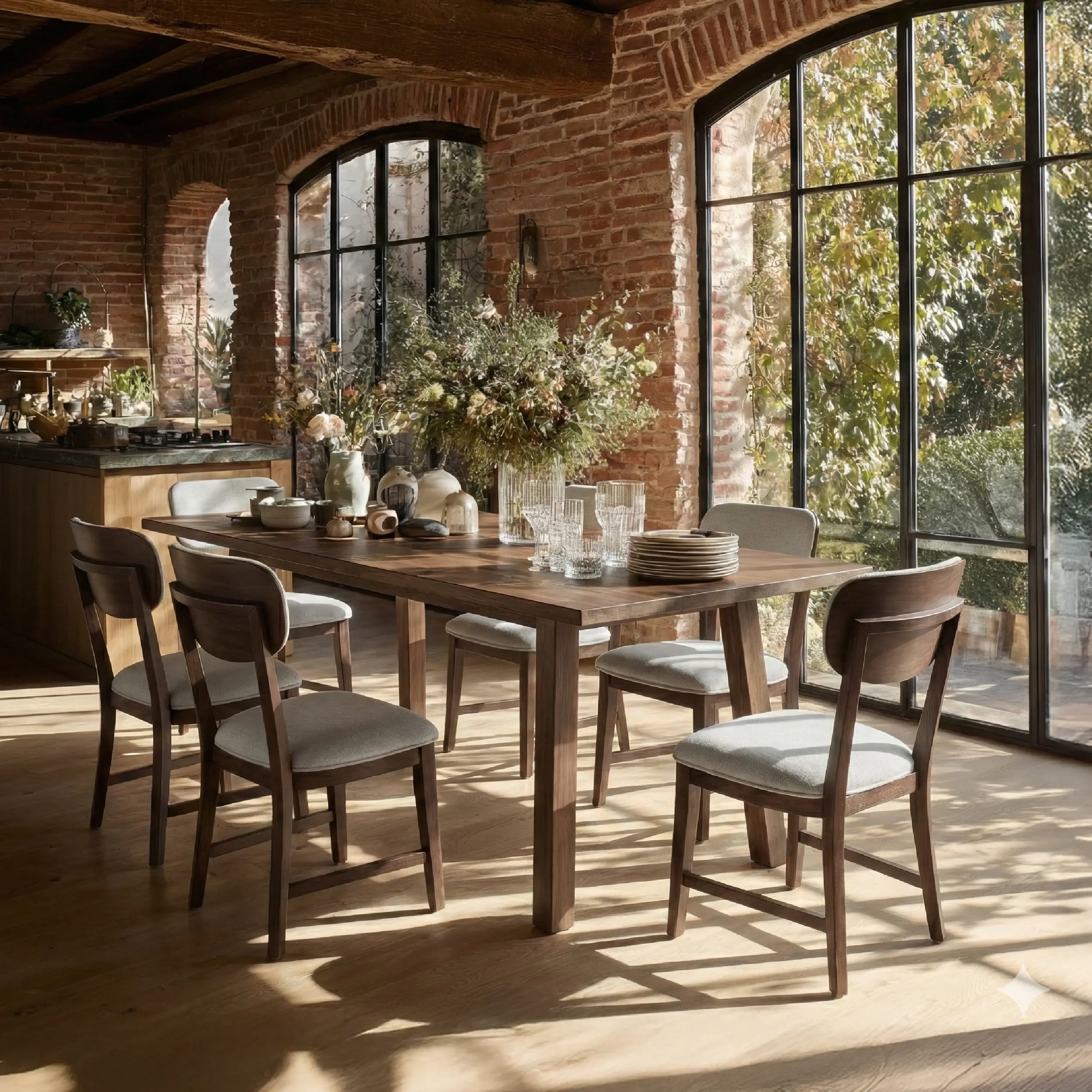 COLAMY PURA Solid Wood Dining Chair with OEKO-TEX Fabric