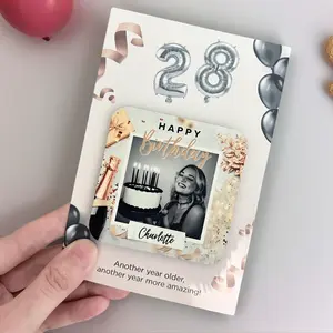 Custom Photo Fridge Magnet  7.5 x 7.5cm | Custom Gift | birthday gift | wedding gift | couple gift |family memory