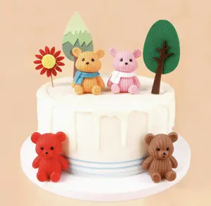 PVC simulated wool bear decoration DIY set