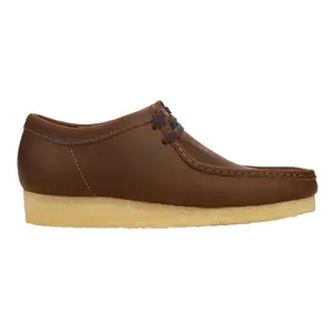 Clarks Mens Wallabee Moccasins Casual Shoes - Brown