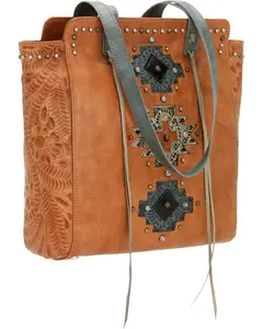 American West Women's Navajo Soul Zip Top Tote - 3485534