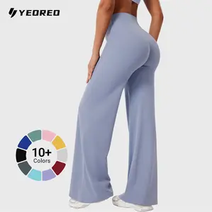 YEOREO Eddiy Leggings High-Waist Straight-Leg No Front Seam Buttery Soft Gym Yoga Pants for Women Fitness Tights