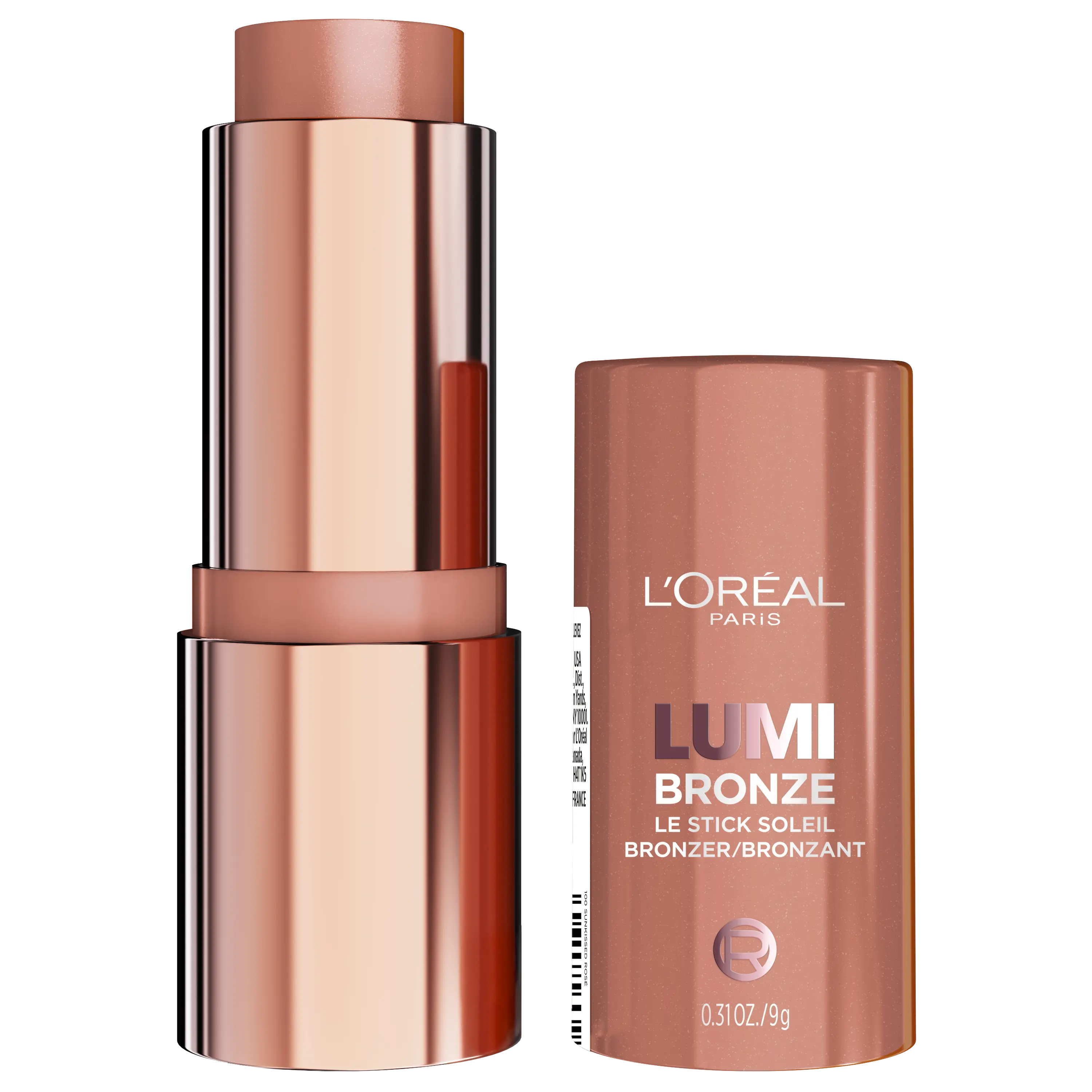 Lumi Bronzer Stick, Buildable Cream-to-Powder Formula, Glow All Day, L'Oréal Paris