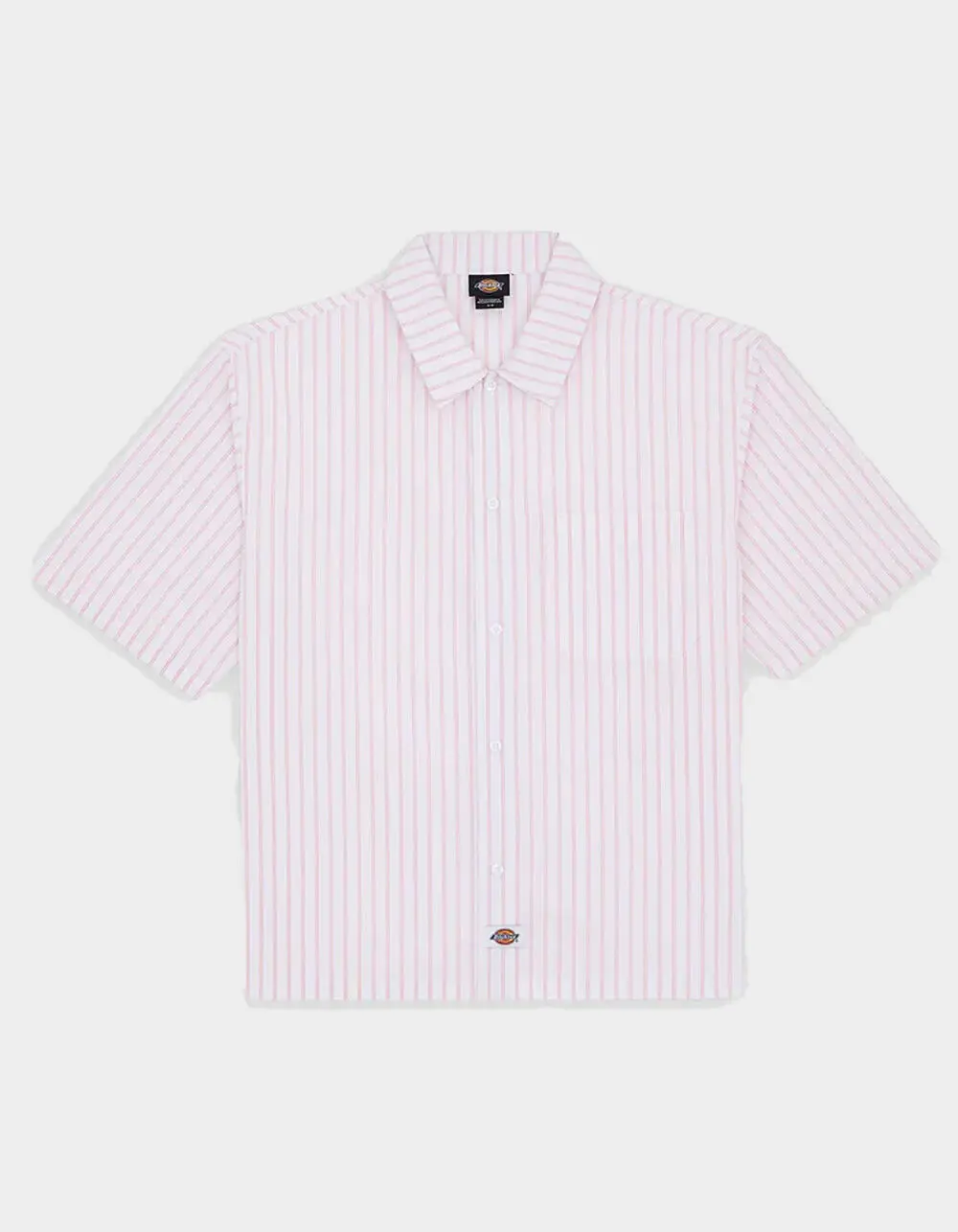 DICKIES Venedocia Striped Mens Button Up Shirt