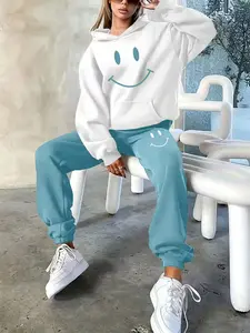 Viral Alert! Women's Oversized Hoodie & Jogger Set - Multi Color Casual Loungewear Outfit