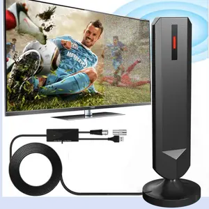 HWU Digital HD TV Antenna for IndoorOutdoor Smart TV Antenna, Antennas for Local  with Amplified Signal Booster Support 4K 1080p, Easy Installation Watching free channel , Long Range Reception installation Tv Mount Bracket Hdmi Cable