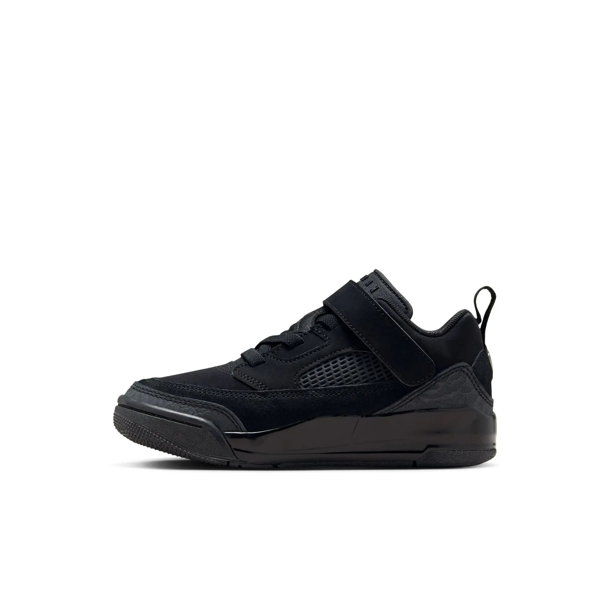 Air Jordan Spizike Low - Youth Sneaker, Trainer Sneaker, Foam, Laces, Low Top Shoes, Athletic Shoes, Leather Blend, Black-Anthracite, Soft Soled, Lifestyle Shoe Trainer
