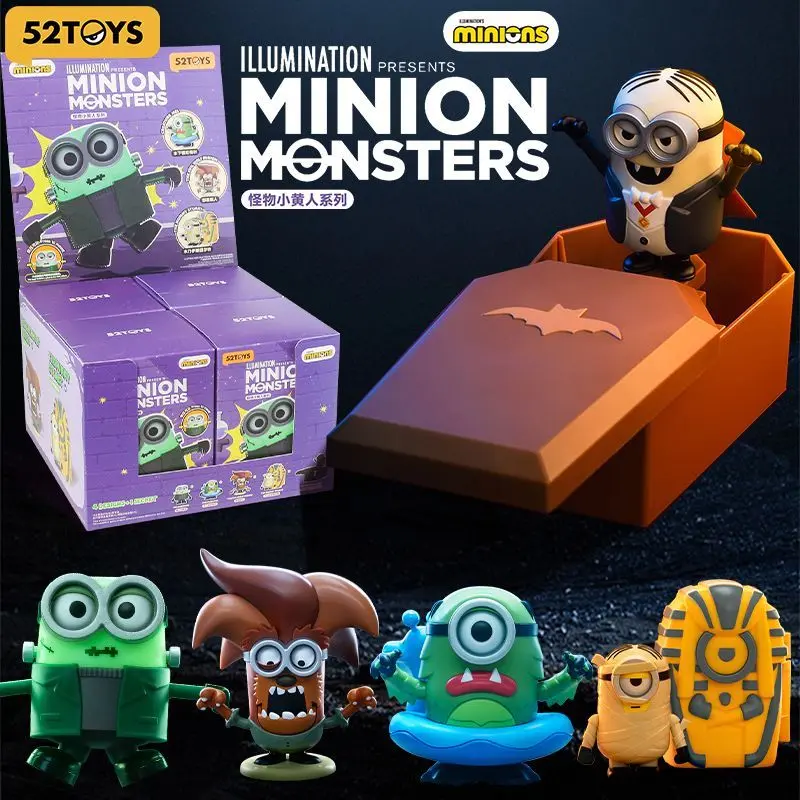 Monster Theme Figurine Blind Box - Halloween Cute Character Collectible Mystery Toy Ornament Gift