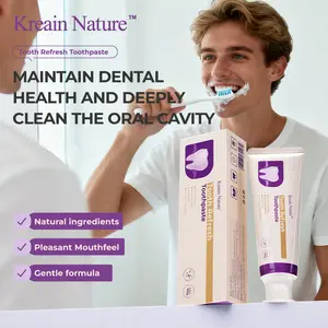 Kreain nature 4 Toothpaste Tooth Refresh Relieve tooth discomfort, made with natural ingredients, gentle and non-irritating