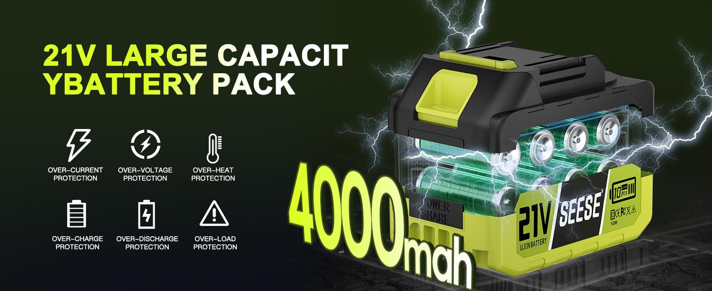 SEESE Cordless Leaf Blower Violent TurboFan,BrushlessPure Copper Motor With Battery, Handheld PowerfulDryer for Car,Car Drying after Wash, SnowRemoval SEESE Cordless Leaf Blower Violent TurboFan,BrushlessPure Copper Motor With Battery, Handheld PowerfulDryer for Car,Car Drying after Wash, SnowRemoval