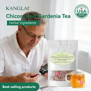 Chicory and Gardenia Herbal Tea Ready to Eat Convenient Beautify & Nourish | Orange Peel & Chrysanthemum –Cool Relief from Heat| 12 Tea Bags Healthy Vegan