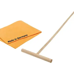 Cuban mop with 2 FREE Shammy Chamois. Traditional wood construction.