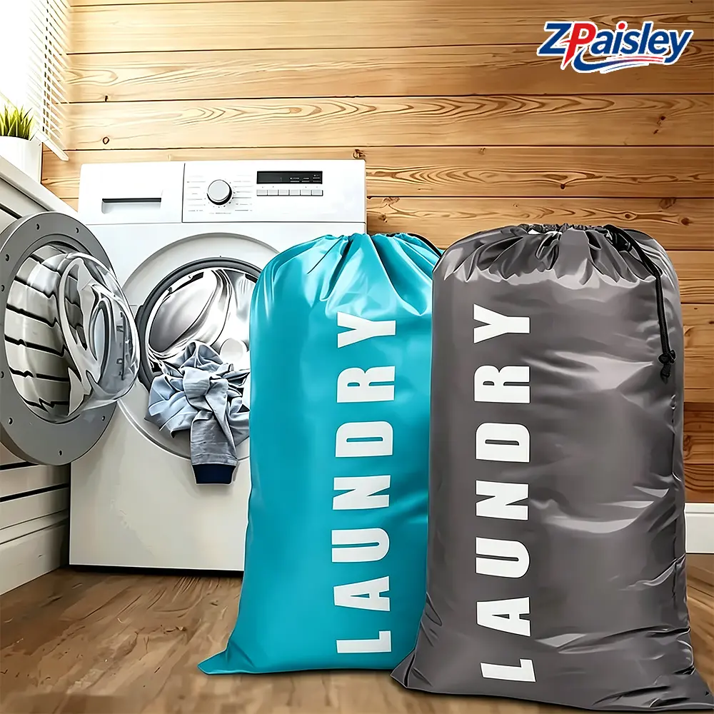 1Pc/2Pcs Extra Large Drawstring Laundry Bag, Heavy Duty Oxfordfabric Reusable Dirty Clothes Sack, 80-120L Big Capacity Washable Foldable Laundry Hamper Liner, for College Dorm Travel Camping Apartment Home Laundry Storage Organization