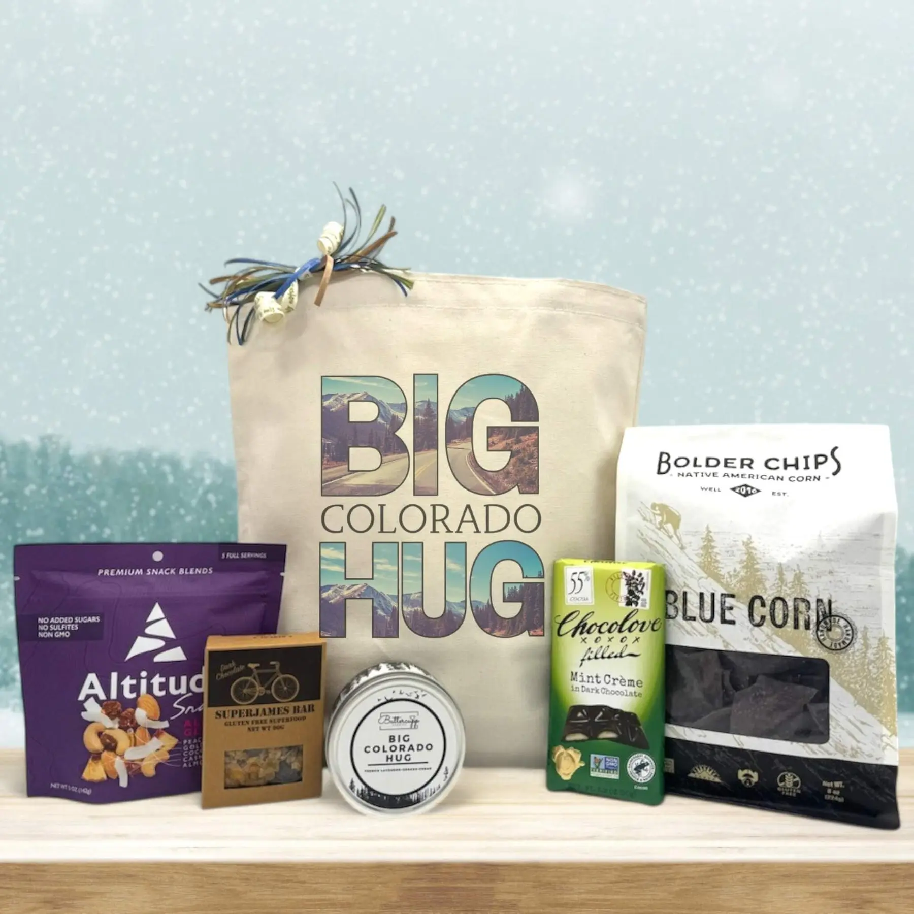 Itsonlynaturalgifts Big Colorado Hug Mountain Edition Gift Basket - Cozy Relaxation Collection with Hand-Packed Items for Holidays & Care Packages