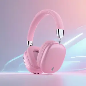 Petit Bits Wireless Over-Ear Bluetooth 5.3 Headphones Foldable Headset 40mm Deep Bass 8H Playtime Low Latency Ergonomic Fit