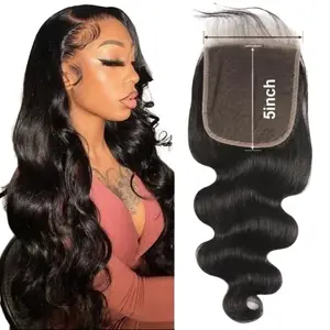 Berrys Hair 5x5 HD Lace Closure Body Wave Human Hair 4x4 Lace Closure Lace Frontal Wig