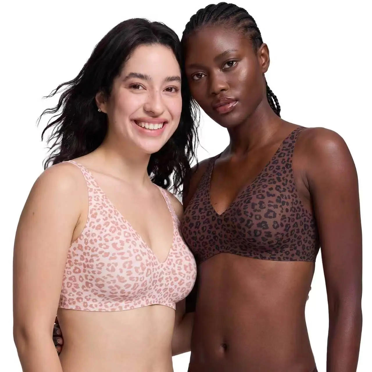 Womens Comfortable Wireless Bras Bralettes  Tshirts Bras Deep V Everyday Bras plus size bra   Plunge Bralette Comfortable support