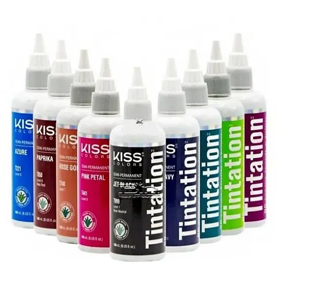 KISS Tintation Semi-Permanent Hair Color, Ammonia-Free Formula for Dyeing Hair with Aloe Vera & Keratin, 54 Mixable Shades, 5 oz, Healthy Coloring, Mix Desired Hues, My Hair Dye