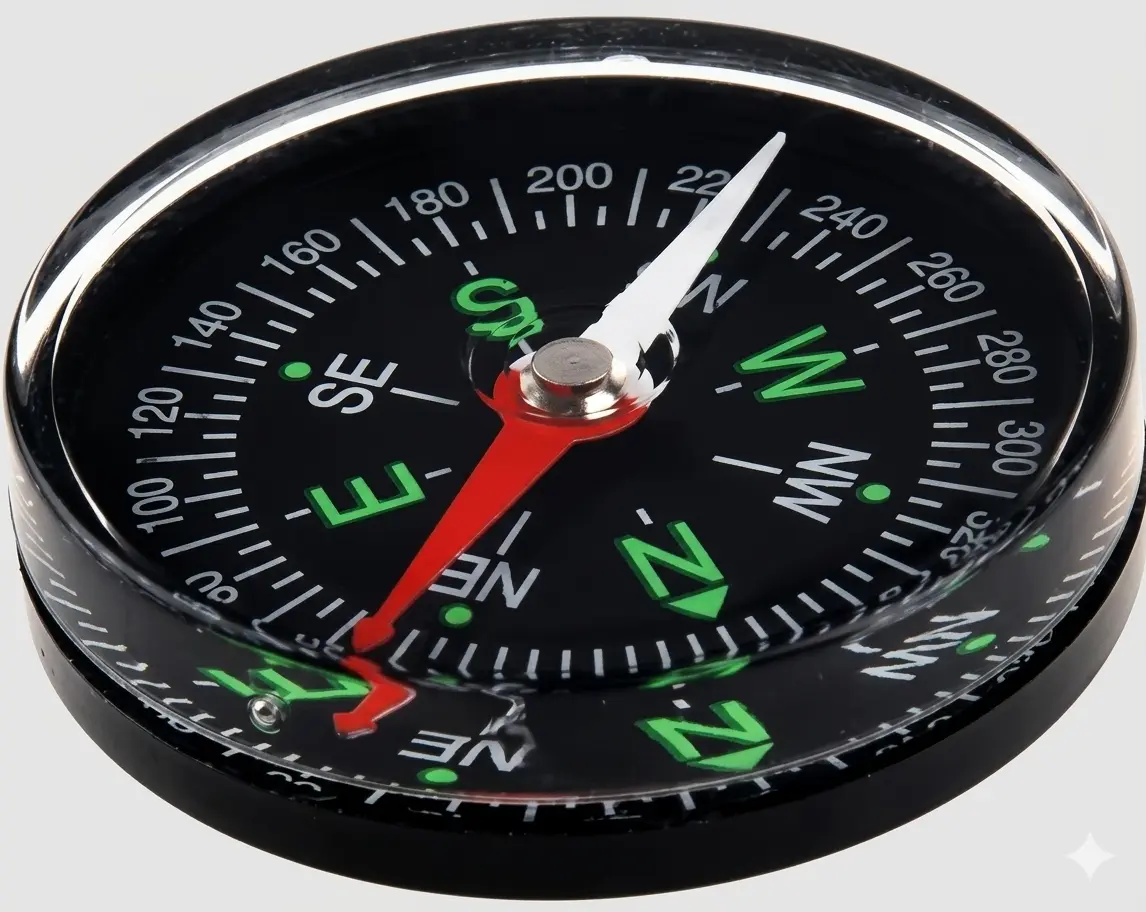 Camping Pocket Compass Durable Compact Outdoor Navigation Tool for Hiking & Adventure
