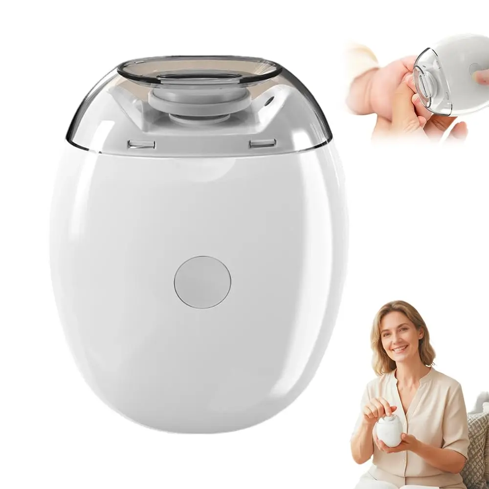 Electric Nail Grinder, Automatic Nail Trimmer with 3-Speed Settings, USB Rechargeable Nail Care Tool with LED Light for Fingernails & Toenails