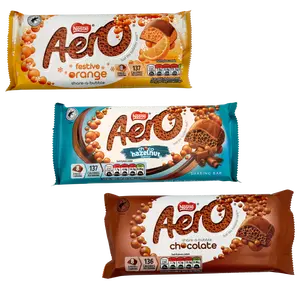 Nestle Aero Chocolate Bars - 90g per - Festive Orange - Chocolate - Chocolate Hazelnut