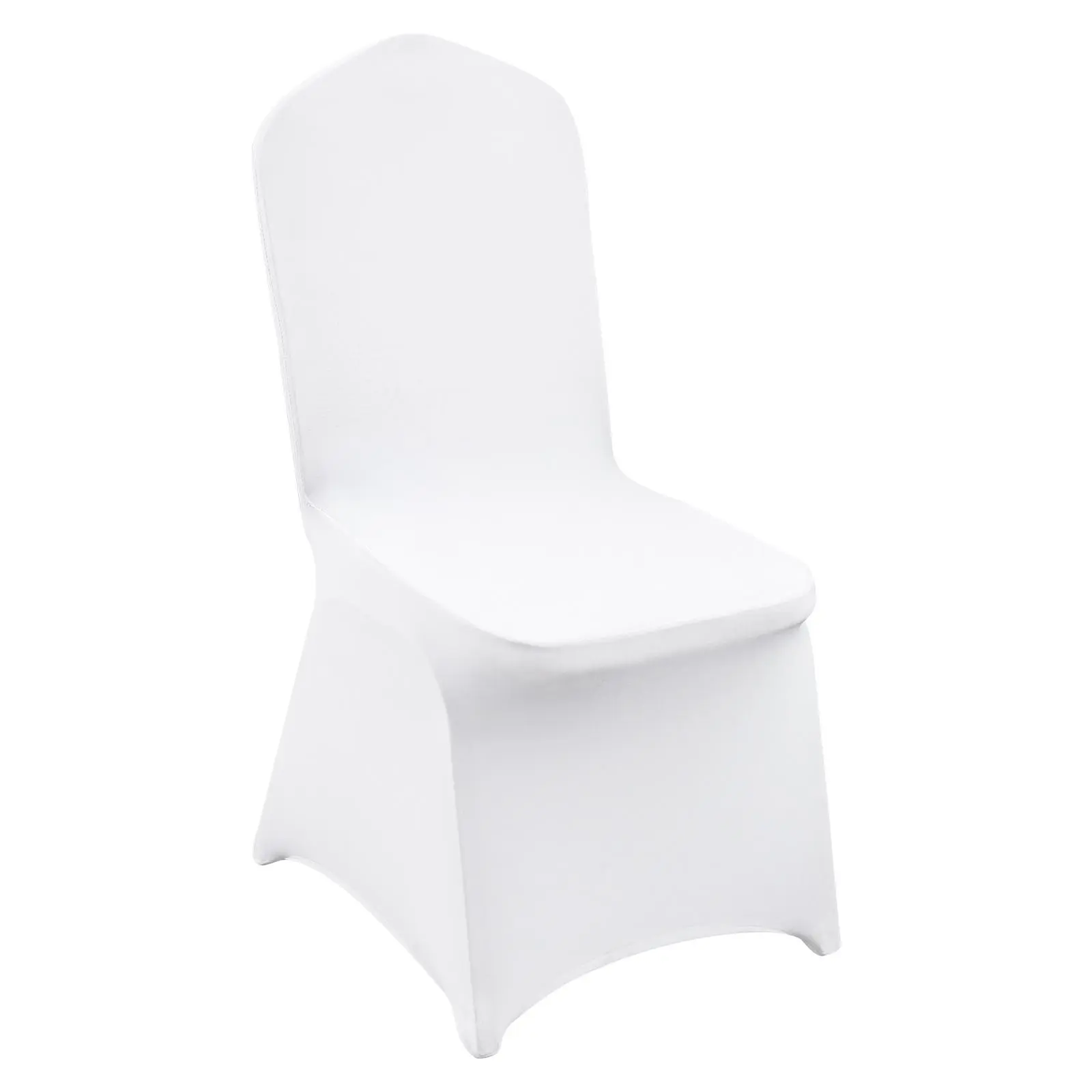 【SummerFinds】VEVOR Stretch Spandex Folding Chair Covers, Universal Fitted Chair Cover, Removable Washable Protective Slipcovers, for Wedding, Holiday, Banquet, Party, Celebration, Dining (200PCS White)