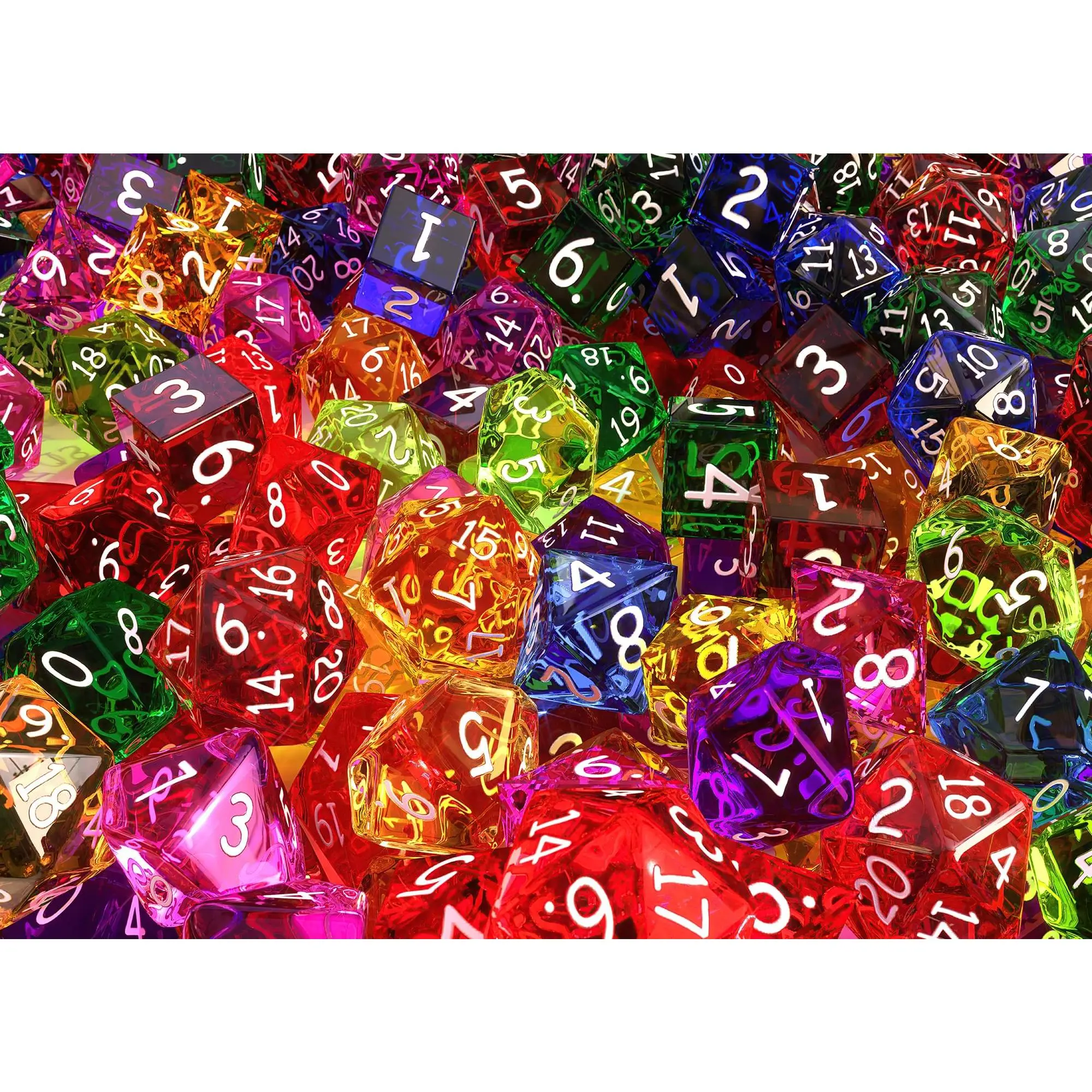 1000-Piece Dice-Themed Jigsaw Puzzle - Creative Puzzle, Playful Board Game for Family Bonding, Indoor Play & Quality Time with Kids