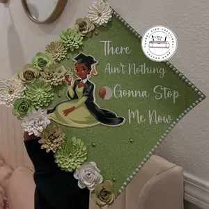 Tiana Inspired Graduation Cap