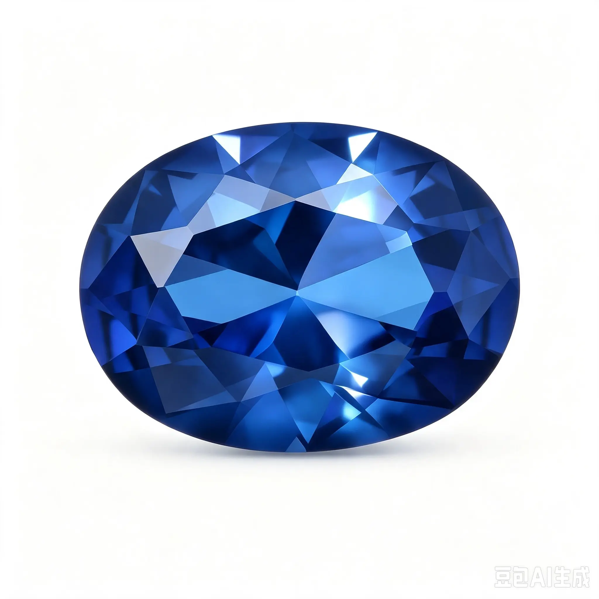 Lab-Grown Oval Cut Blue Sapphire With AGL Certificate