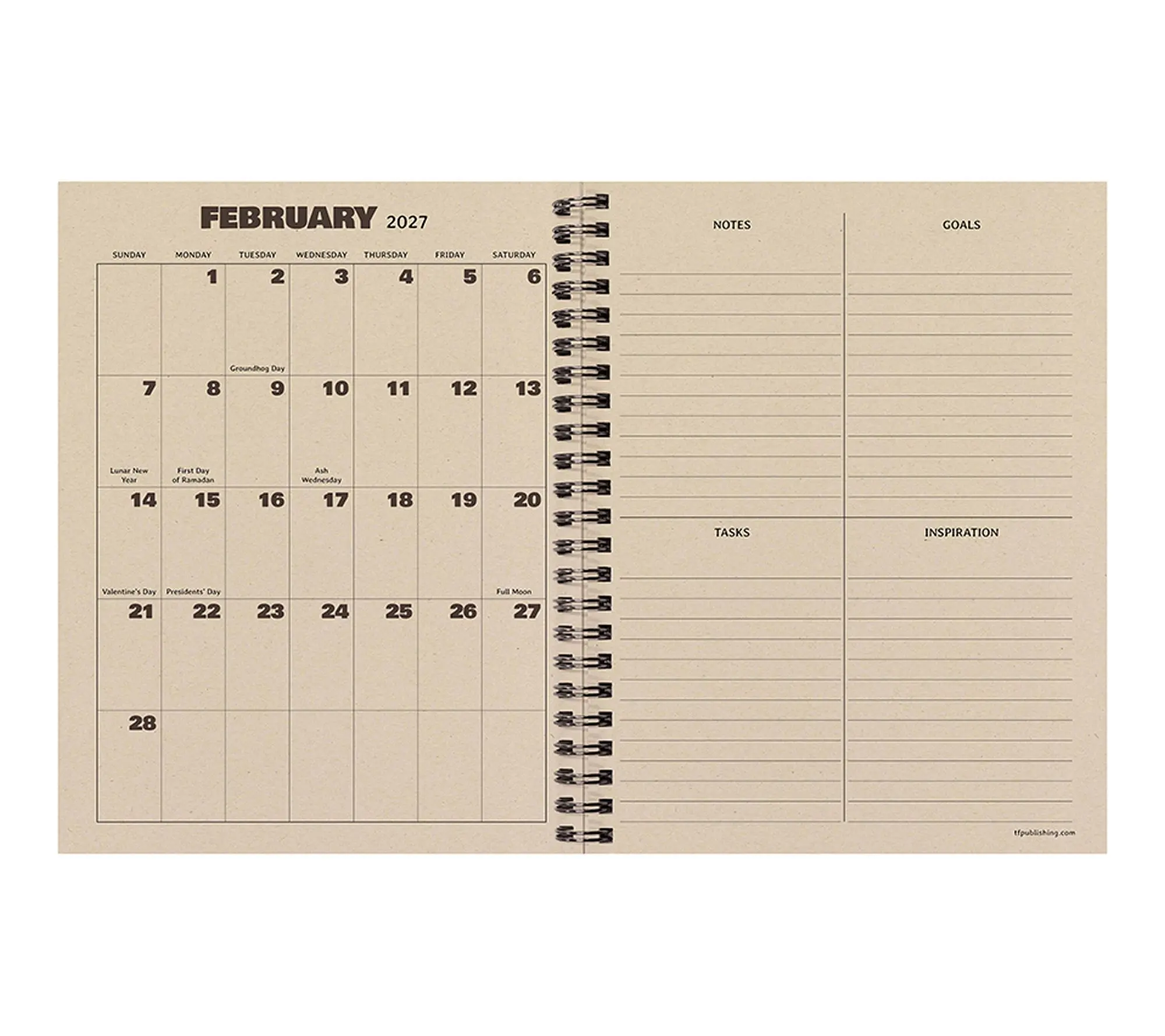 TF Publishing Green Forest Medium Weekly Monthly Planner