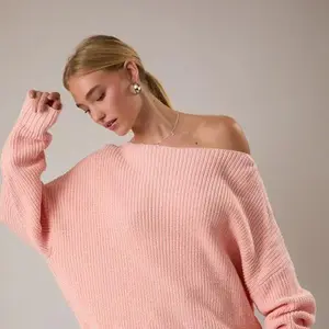 Bubble Gum Funnel Neck Sweater