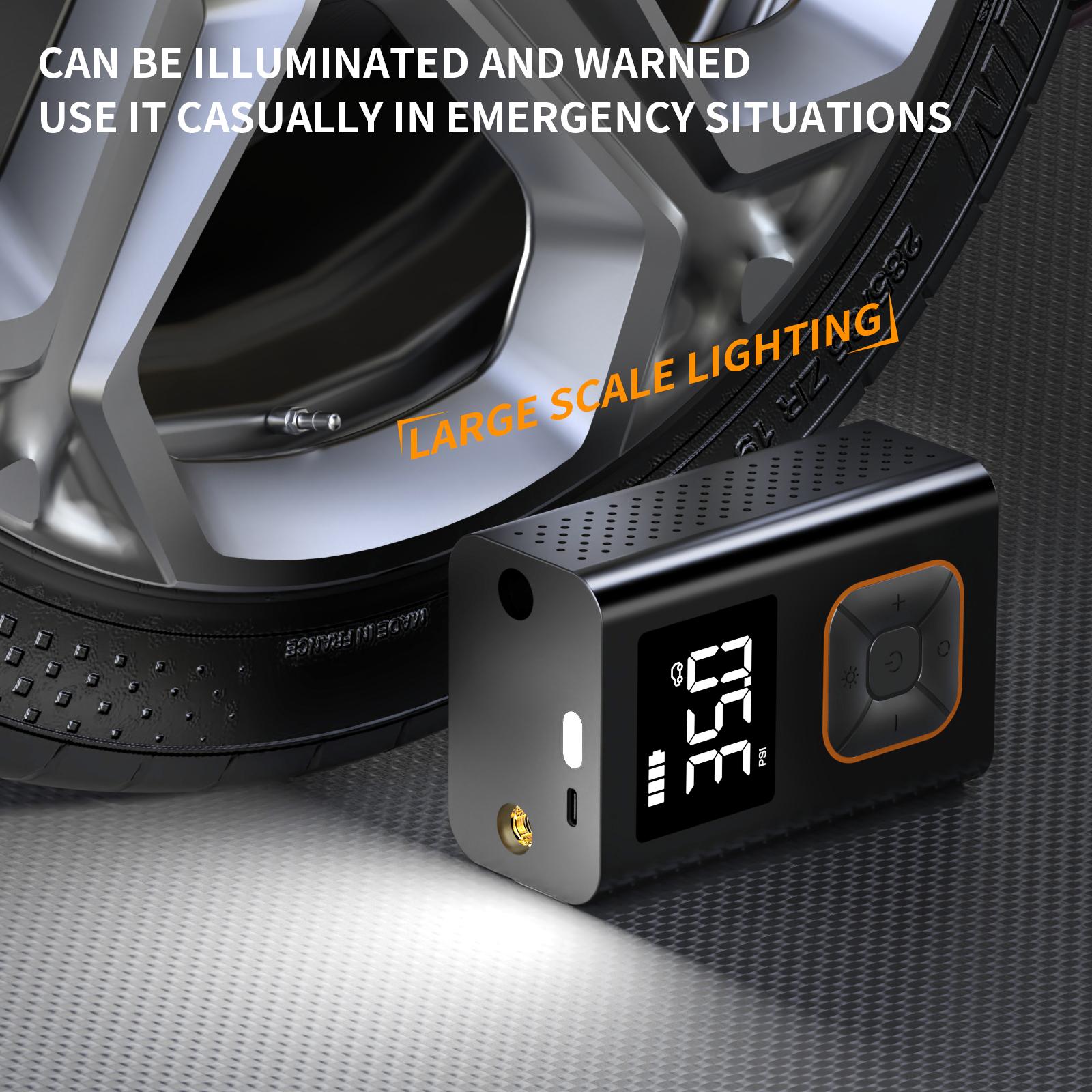 Kapeezi Portable Tire Inflator 180PSI Lightweight 19 oz Cordless, 4+N Auto Stop Mode, Portable Tire Inflator Car Air Compressor Automotive Vehicle Tool tire inflator portable