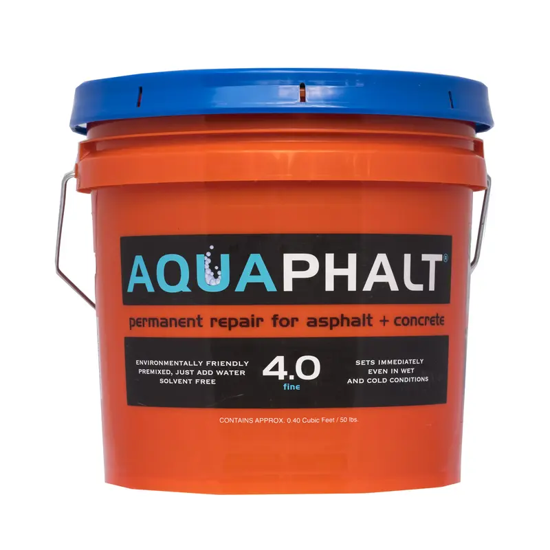 Aquaphalt 1824069 Eco-Friendly Water-Based Asphalt & Concrete Patching Premix, 3.5 gal (55 lbs), Black, Sets Fast, for Facility Managers & Municipalities, Sealable & Paintable
