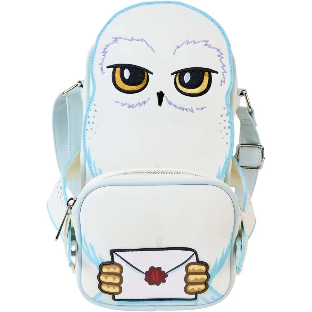 Women's Loungefly Warner Brothers Harry Potter Hedwig Crossbuddies® PU Leather Crossbody Messenger Bag - Fashionable Daily Crossbody Accessory with Attached Coin Bag, Pu Leather Bag