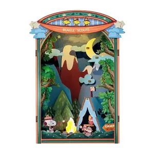 Hands Craft Peanuts Snoopy's Beagle Scouts Book Nook Kit