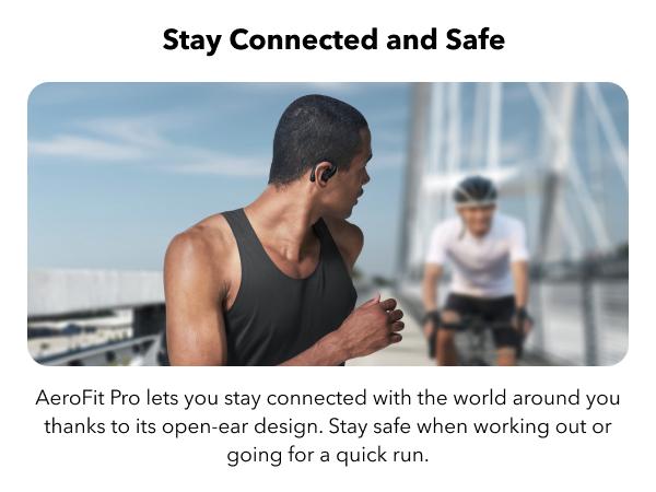 [Refurbished]soundcore by Anker AeroFit Pro Open-Ear Headphones, Ultra Comfort, Secure Fit, Ergonomic Design, Rich Sound with LDAC, Bluetooth 5.3, IP55 Water-Resistant, 46H Playtime, App Control, Wireless Earbuds, Headphones Bluetooth, On Ear, Audio, Wire