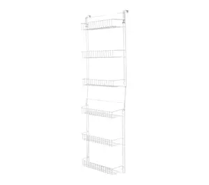 Lavish Home Over the Door Organizer 6-Tier Adjustable Shelves Lavish Home Over the Door Organizer 6-Tier Adjustable Shelves