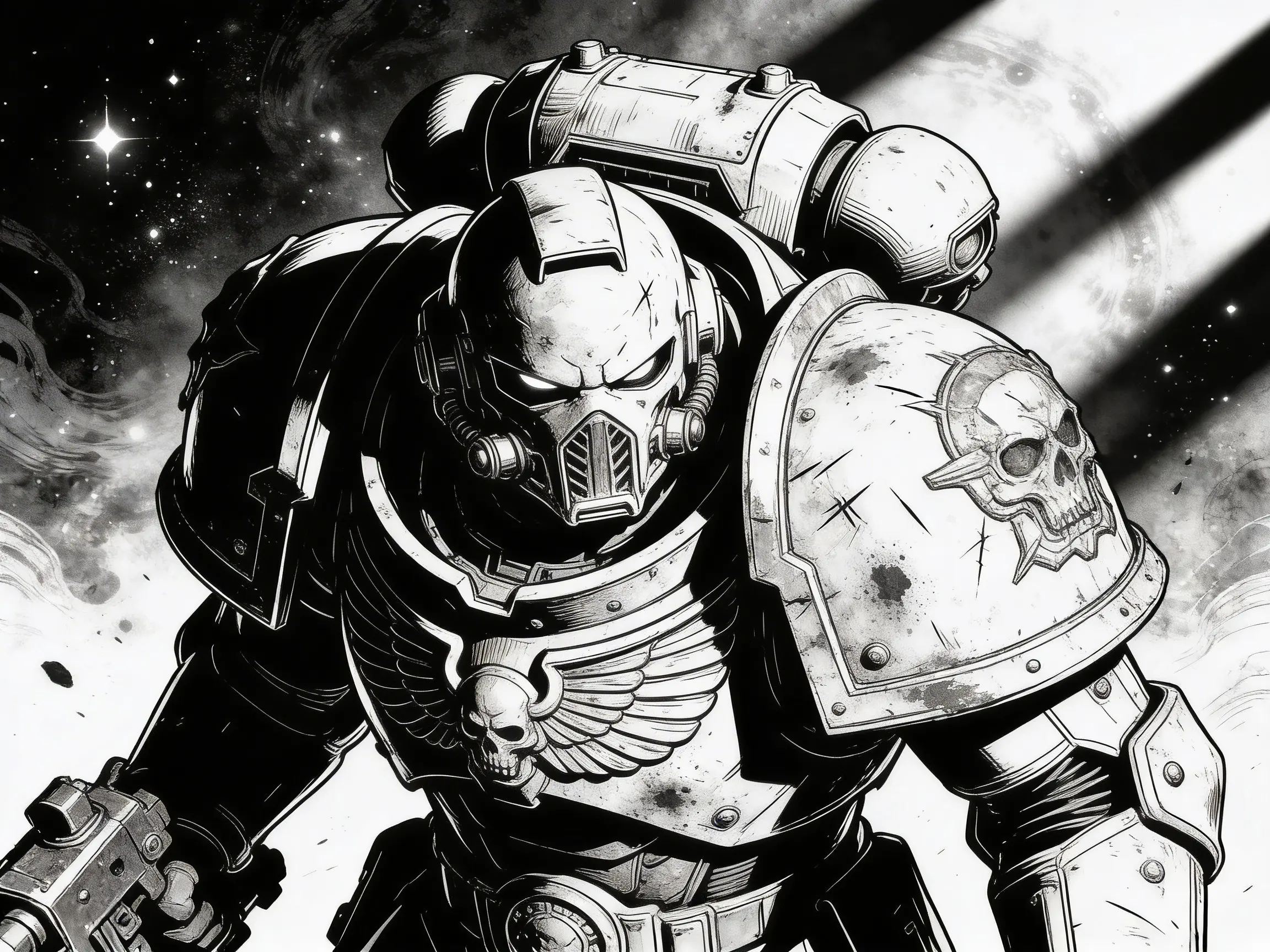 40k Space Marine Sticker