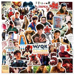 100 pcs Stranger Things Season 5 Stickers, Cool Movie Waterproof Vinyl Decal for Adult Teen Kids Laptop, Travel Case, Phone, Bike, Water Bottle, Guitar, Computer, Skateboard