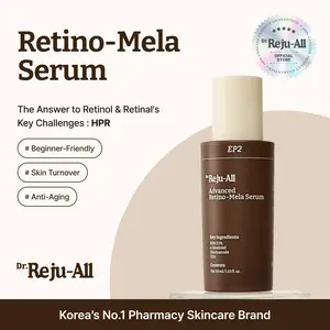 Dr.Reju-All Advanced Retino-Mela Serum – HPR Retinol Serum for Face – Anti-Aging, Pore Minimizer, Next-Gen Korean Skin care – Gentle & Beginner-Friendly – Niacinamide 10% & TXA 4% – 1 Fl Oz
