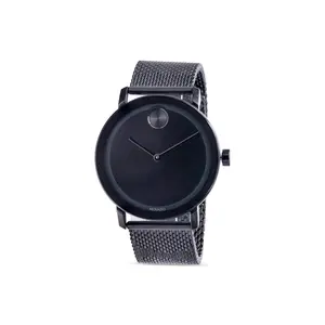 Movado Bold Evolution Black Ion-Plated Mesh Mens Watch