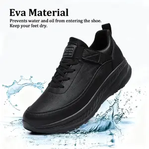 High quality chef work shoes, anti slip, waterproof, and oil resistant, professional kitchen and work odor resistant, comfortable and stain resistant, easy to put on and take off, no need for straps, wide toes, suitable for catering workers