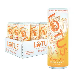 Orange Lotus Plant Power Drink™ | Sugar Free, 10 calories | 160 mg Natural Caffeine from Green Coffee Bean | Made with Organic Plant-Based Ingredients