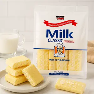 ORBIT/TRENZY GAHM  Milk Flavor Rice Crackers 8.53 oz & 3.95oz Two Choices | Korean Viral Snack |  Light Cream Flavor | Delicious & Crispy Milky  Protein